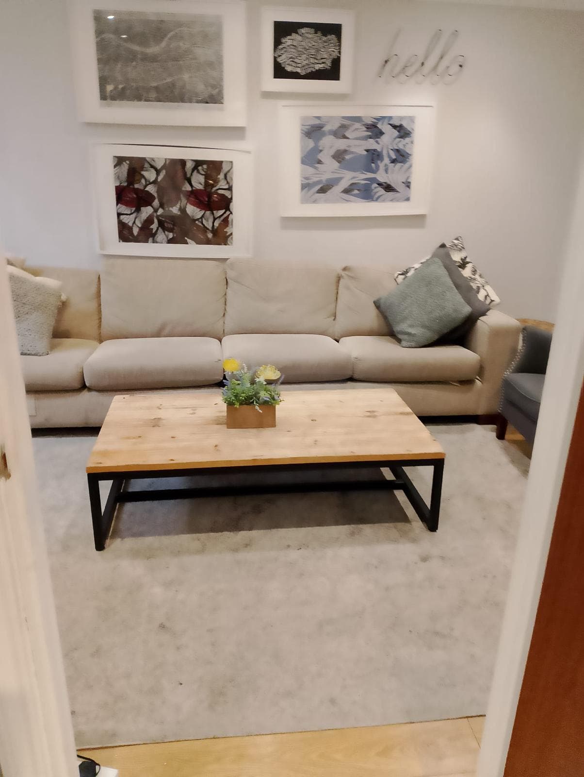 After living room cleaning